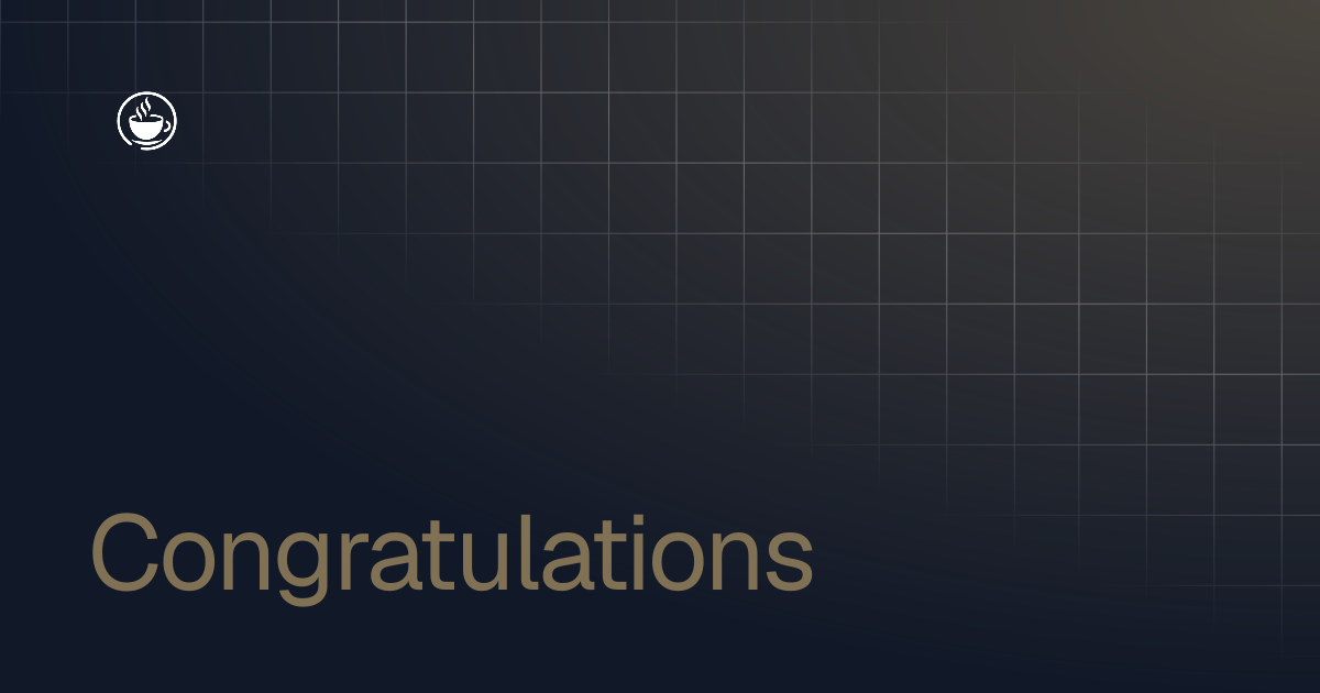 Congratulations | Project Fika